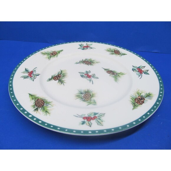 Mikasa Christmas Wish 8 1/2" Salad Plate Ultima + Super Strong China HK713 - Picture 7 of 8